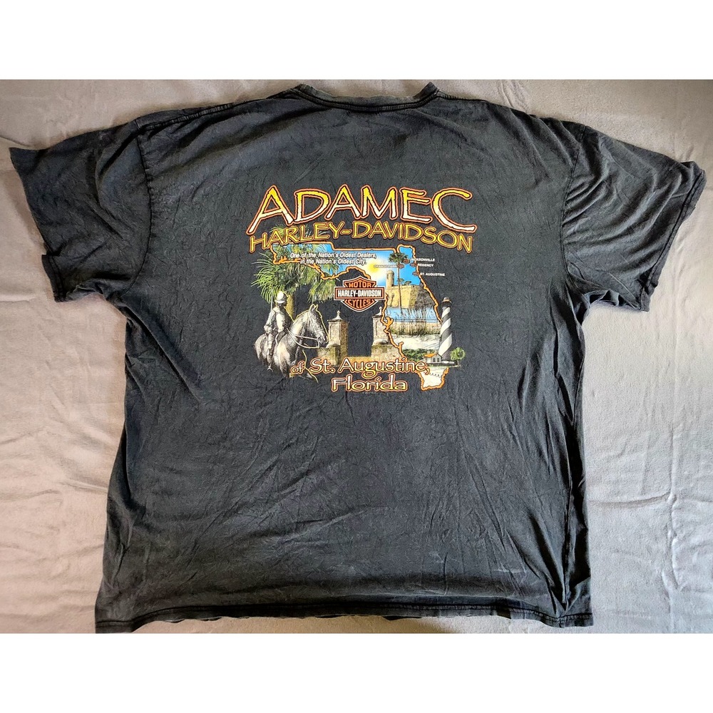 Harley Davidson Adamec St. Augustine, FL 2013 shirt mens sz 3XL blk